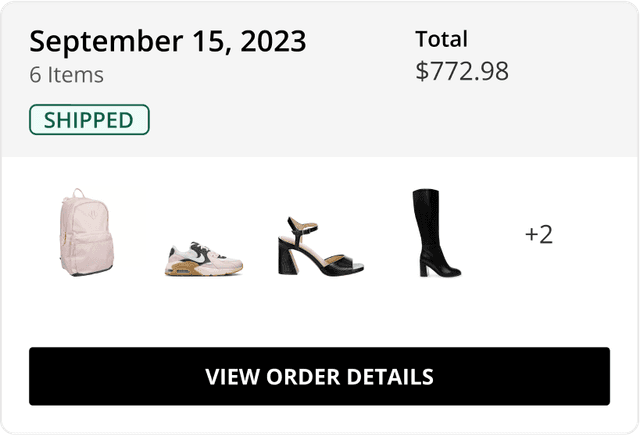 Rackroom Shoes Payment card